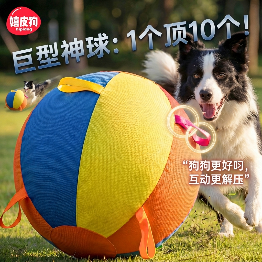 狗狗玩具球巨型球弹力球宠物球自嗨解闷神器消耗体力耐咬边牧玩具