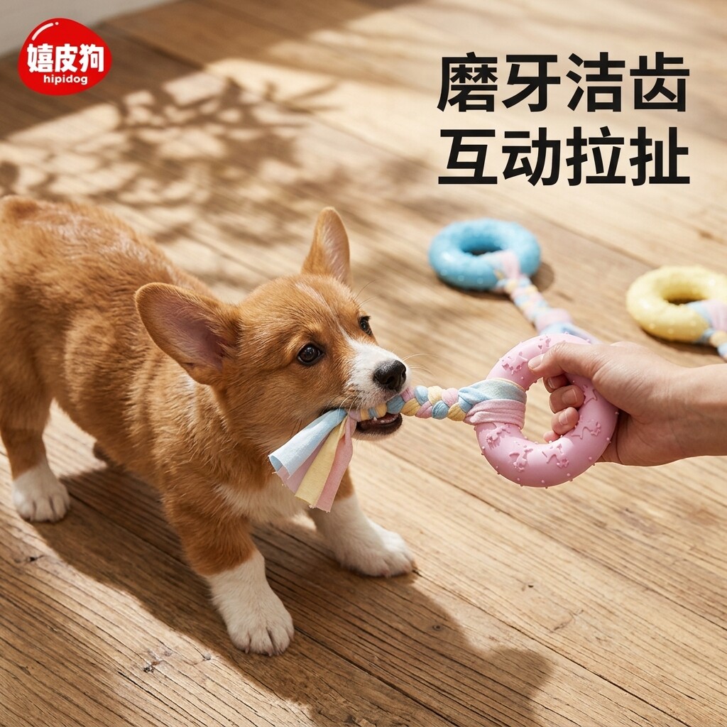 解闷神器小狗狗咬胶的独处幼犬图片