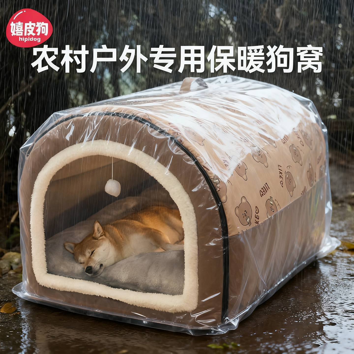 农村户外狗窝，加大加厚冬季保暖