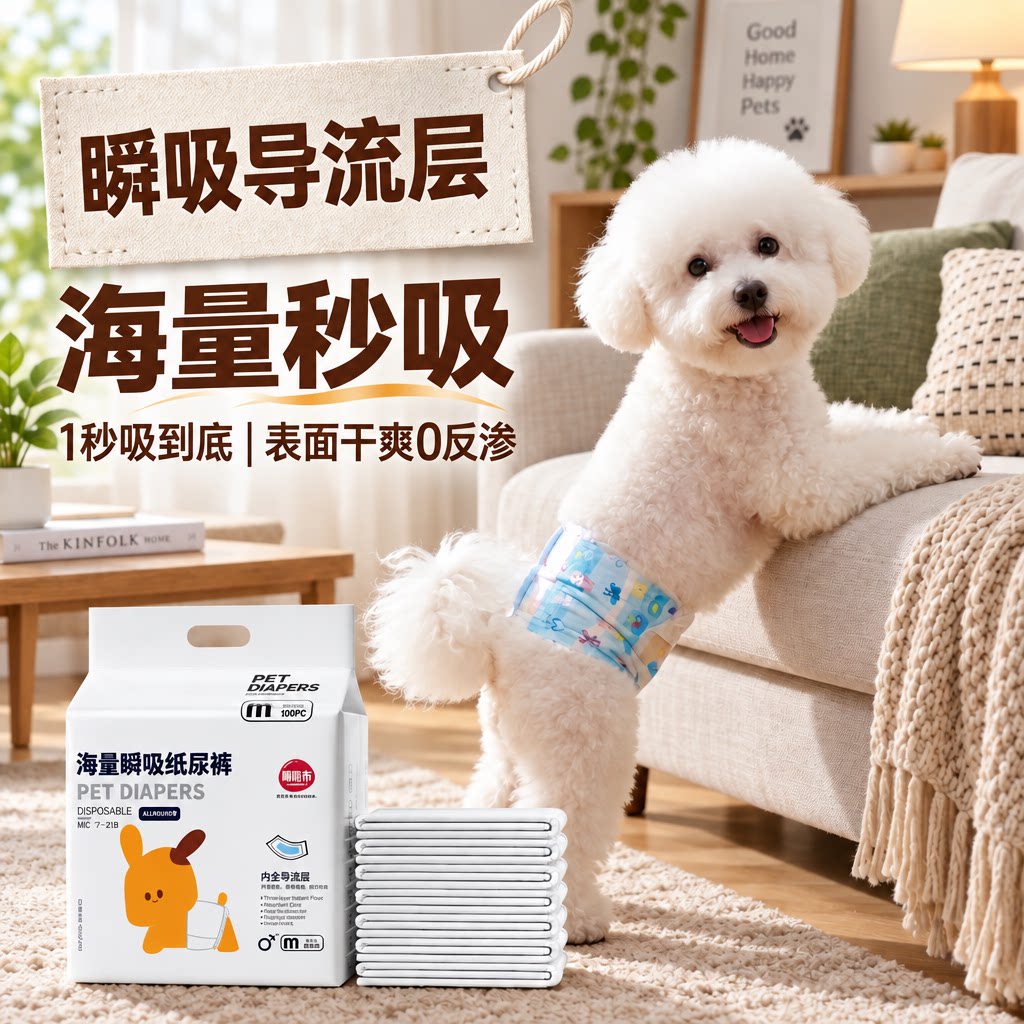 狗狗尿不湿公狗专用纸尿裤母狗狗宠物生理裤姨妈裤卫生巾小狗尿布