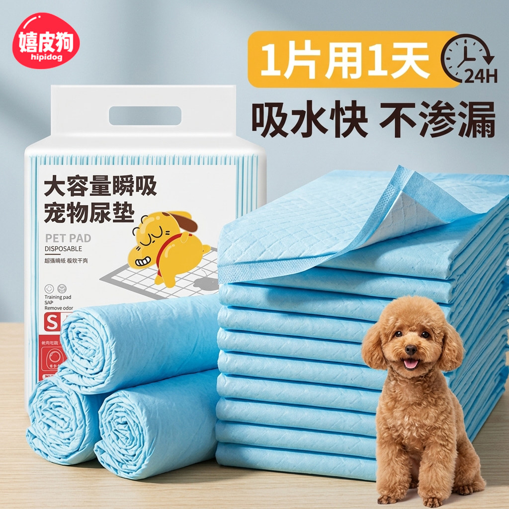 宠物狗狗尿垫猫尿布泰迪比熊尿不湿吸水加厚除臭大型尿片厕所用品