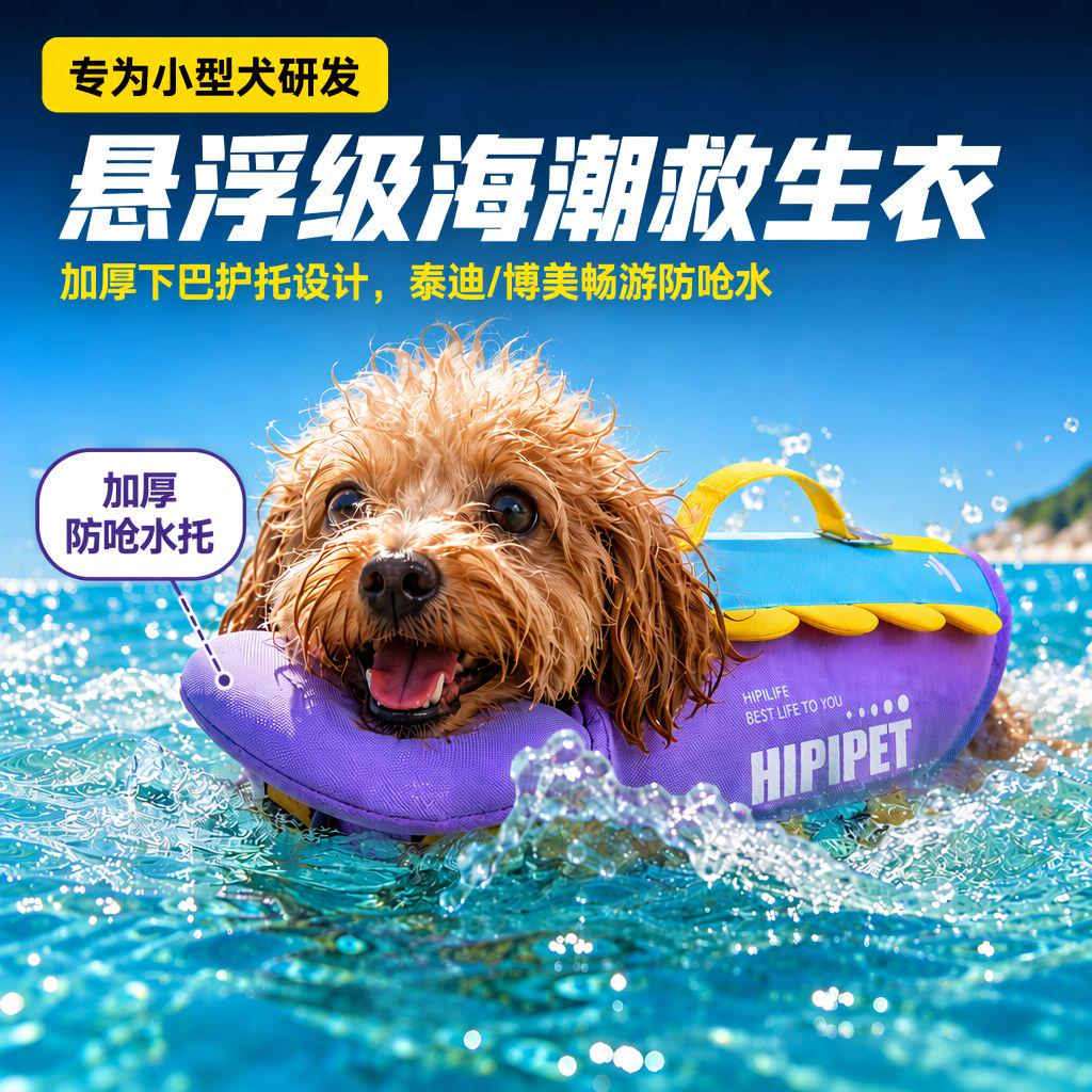 小型犬防呛水专用救生衣图片