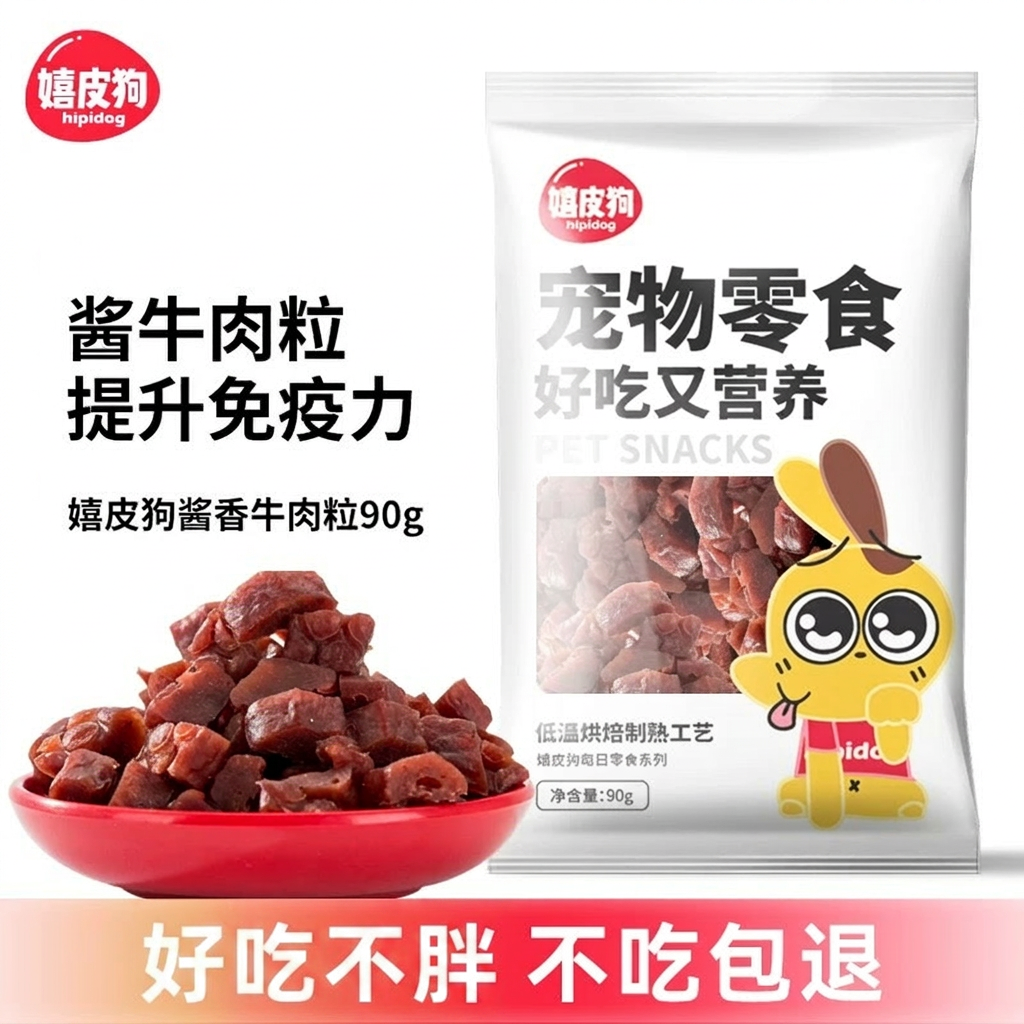 狗狗零食牛肉粒泰迪幼犬洁齿耐咬磨牙棒宠物小型比熊金毛训练奖励