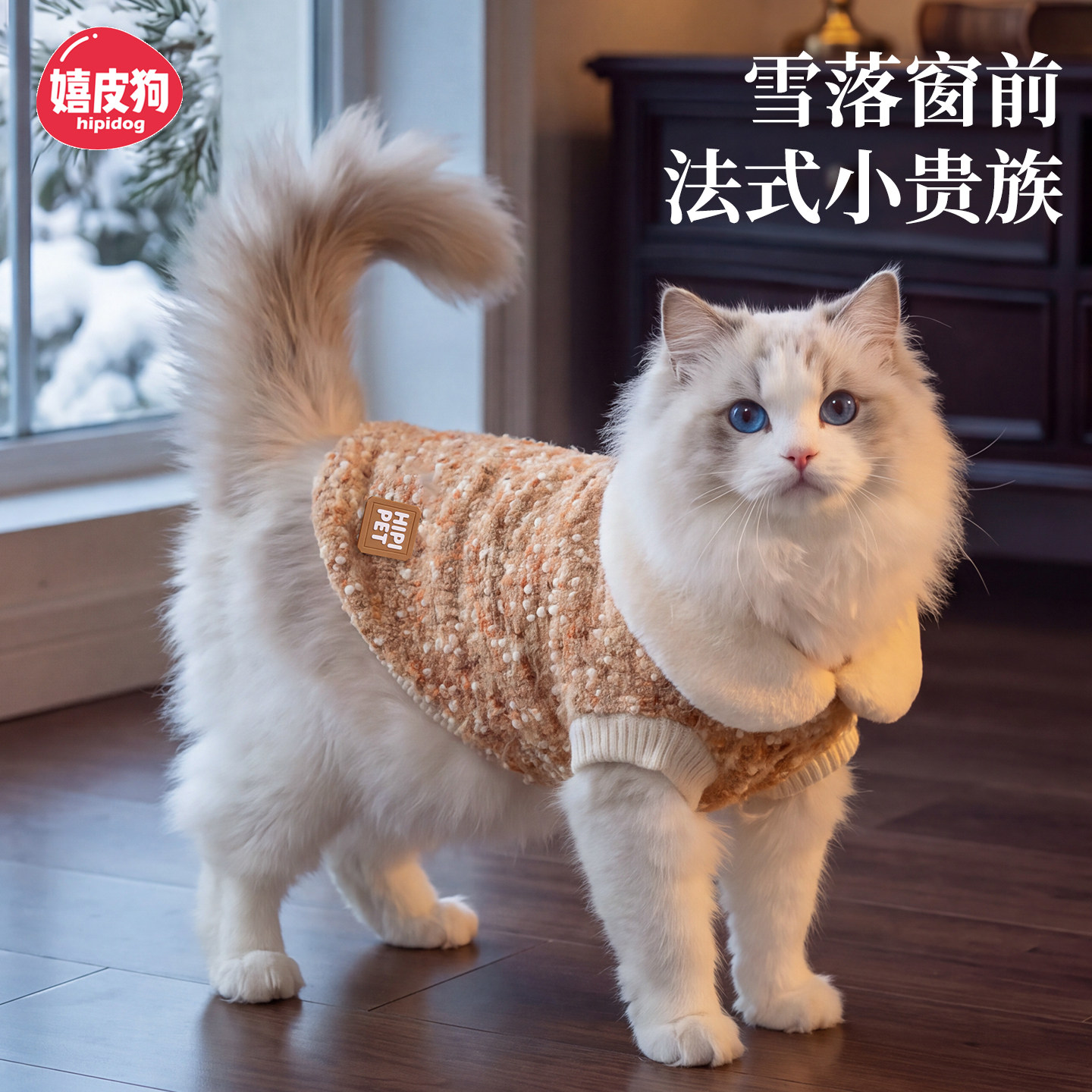 猫咪衣服防掉毛薄款布偶德文无毛猫衣服宠物防着凉毛衣2026新款秋