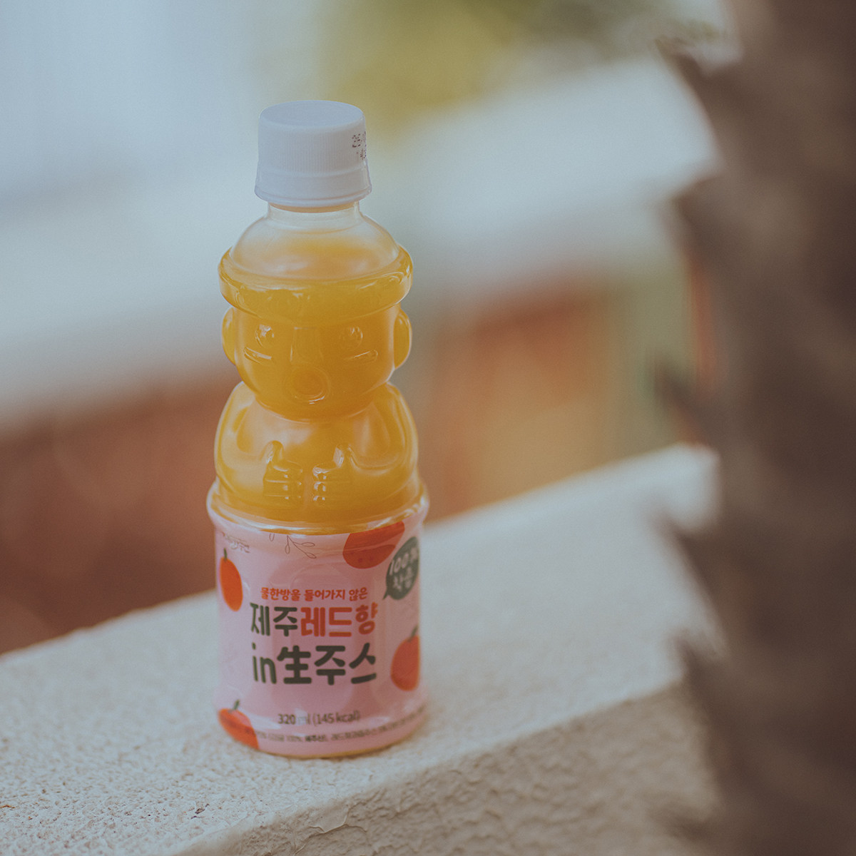 韩国进口济州橘子汁红柑橘石头爷爷瓶装小众设计丑橘果汁饮料