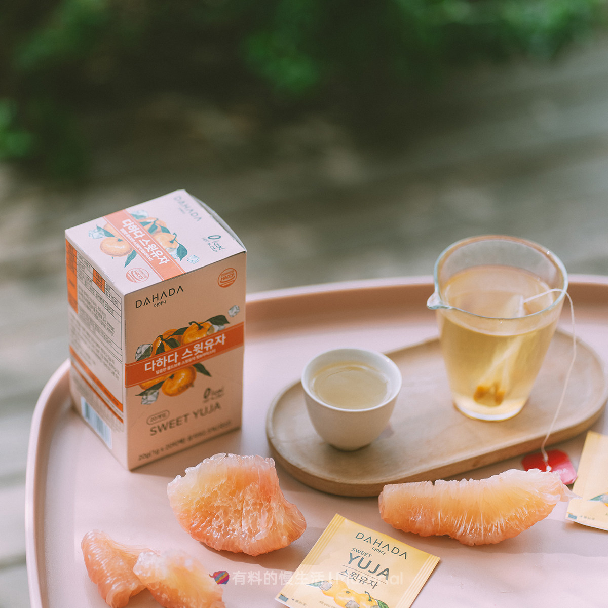 韩国进口柚子袋泡茶包DAHADA暖饮冷热泡茶办公室白领