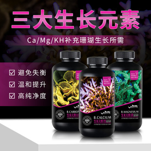 珊瑚缸海水缸元 RUIFINE CaMgKH提升剂 钙镁KH滴定液 素滴定 瑞丰