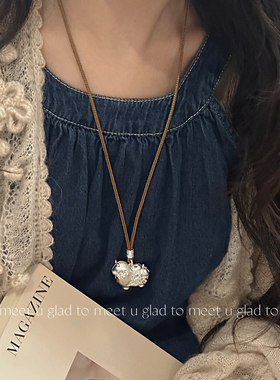 GTMU马上有钱足银999.9项链女新中式国风小马抽绳项链送女友礼物