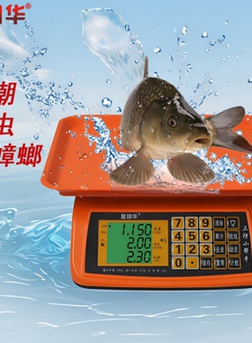 防蟑螂虫电子计价秤电子称防水尘一体式菜场流动摆摊手提自动商用