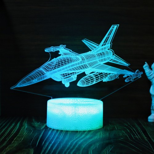 歼机模型小夜灯公仔桌面立牌台灯
