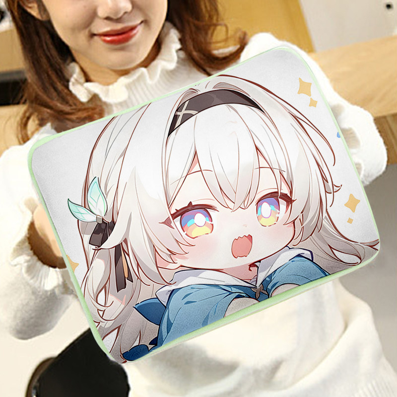 原神流萤注冲灌水热水袋加可爱暖手宝卡通暖水袋学生保暖