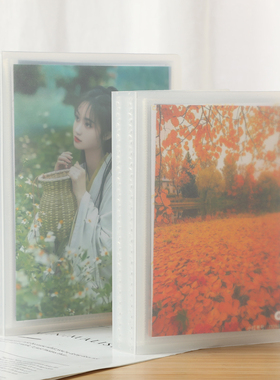 透明简约B 5寸6寸4R竖款7 8寸9相册相簿影集生写册卡片定制收藏册