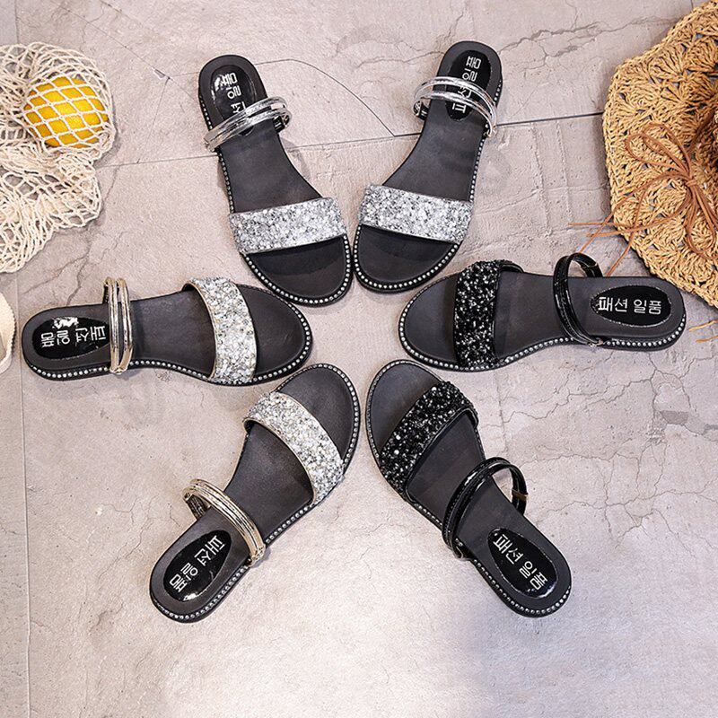 凉鞋女新款软底休闲公主拖鞋潮鞋外穿夏季沙滩凉拖两穿甜美公主鞋在类目 女鞋, 凉鞋中 - 来自Buy2taobao.com提供专业的淘宝代购服务