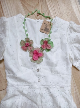 原创设计手工编织民族风羊毛毛线复古夸张大花朵毛衣链项链