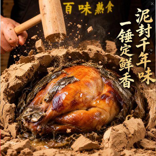 带泥荷叶正宗包邮常熟锡纸叫花鸡