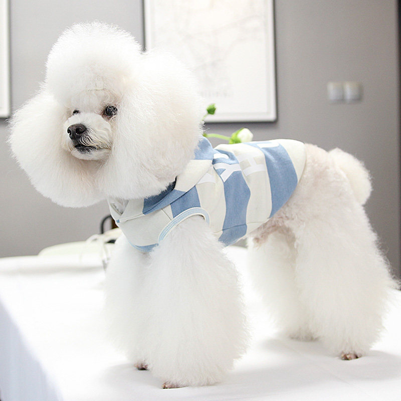 纯棉条纹狗狗衣服