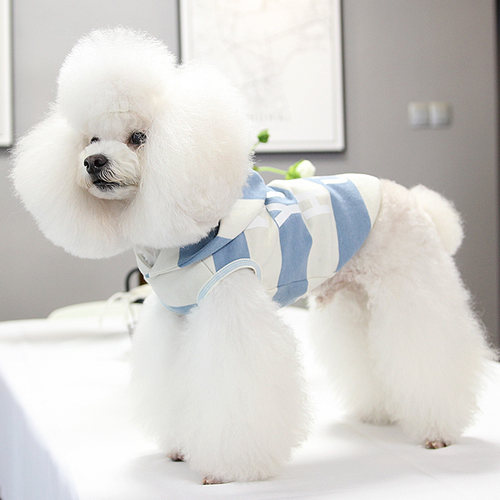 纯棉条纹狗狗衣服