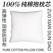 加密抱枕芯方形加大加厚羽丝绒高弹靠枕腰枕内胆沙发靠垫45 45cm