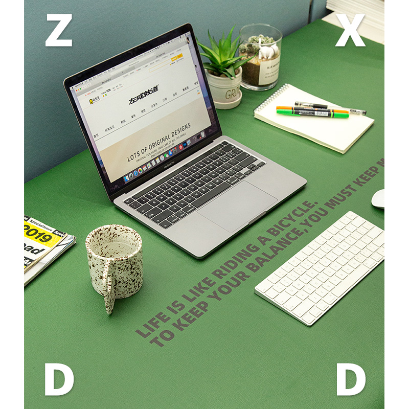 左咸敦道皮革防水防油定制书桌垫