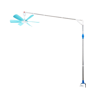 夹式小吊扇专用支架床上固定架子宿舍床头迷你蚊帐吊风扇支撑杆子