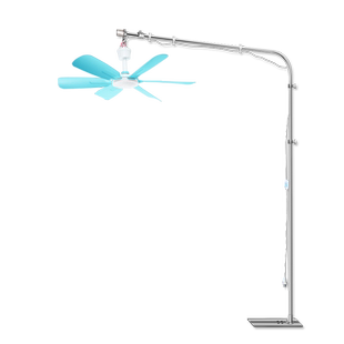 微风小吊扇支架落地家用床上固定架子床头静音蚊帐风扇专用支撑杆