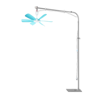 微风静音小吊扇落地支架家用宿舍挂床头固定床上蚊帐吊风扇支撑杆