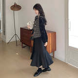 新款现货小香风马甲连衣裙两件套207-1112P175K248，女装套装/套裙，卡莱