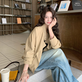 【新款】设计感抽绳宽松短款风衣外套207-8038P165控268，女装风衣，卡莱