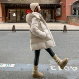 现货2色！可脱卸帽90白鸭绒羽绒服207-1858P385控518，女装羽绒服，卡莱