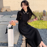 现货22夏新主赫本风贝壳绣连衣裙褶皱衬衫裙207-J788P110控168，女装连衣裙，卡莱