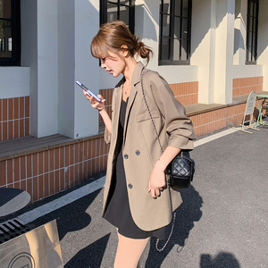 新款  现货  2色宽松小西装外套207-123P130控198图片