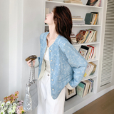 【新款】风拼接亮片新中式短外套207-8053P155控248，女装短外套，卡莱