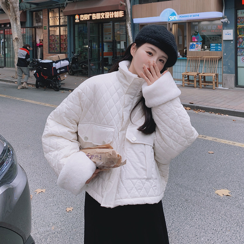 大货已出 内胆都是毛毛派克服菱格衣207-J8823P185控268图片