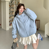 【新款】连帽冲锋衣外套短款风衣207-8035P155控248，女装短外套，卡莱