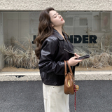 【新款】现货pu皮衣外套短款机车服207-334P155控248，女装短外套，卡莱