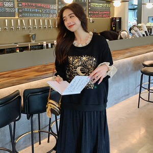 【春款现货】 数据好 高转化假2件卫衣裙连衣裙207-J832 P125K198图片