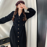 档口可拿腰扣多种穿法连衣裙西装领裙207-J2366P115控168，女装连衣裙，卡莱