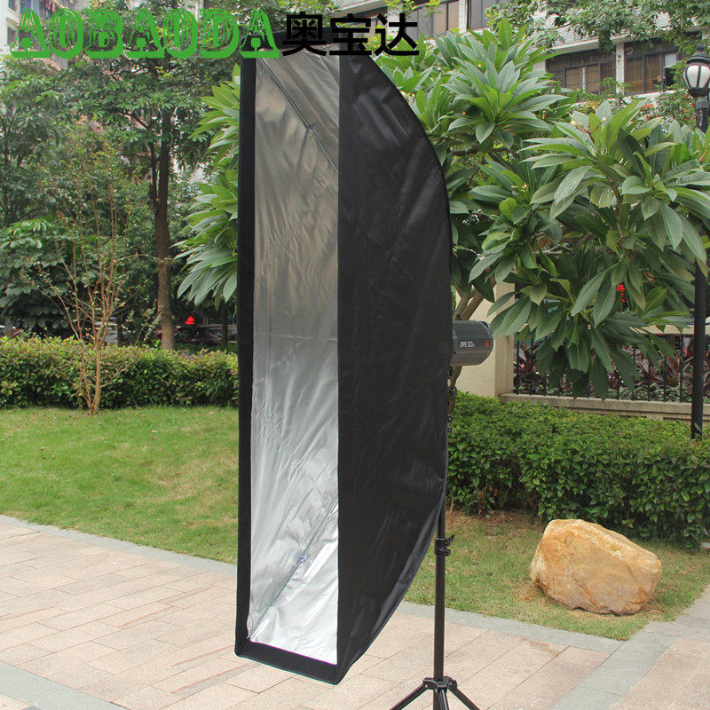 摄影伞型专业柔光箱影室摄影灯闪光灯柔光附件长条形便携柔光罩_虎窝淘
