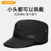路瓦春秋四季 平顶帽大头围速干中老年秋冬小头鸭舌帽 帽子休闲男士