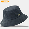 路瓦登山钓鱼防晒帽男夏季日系渔夫帽透气薄款中老年旅游户外盆帽