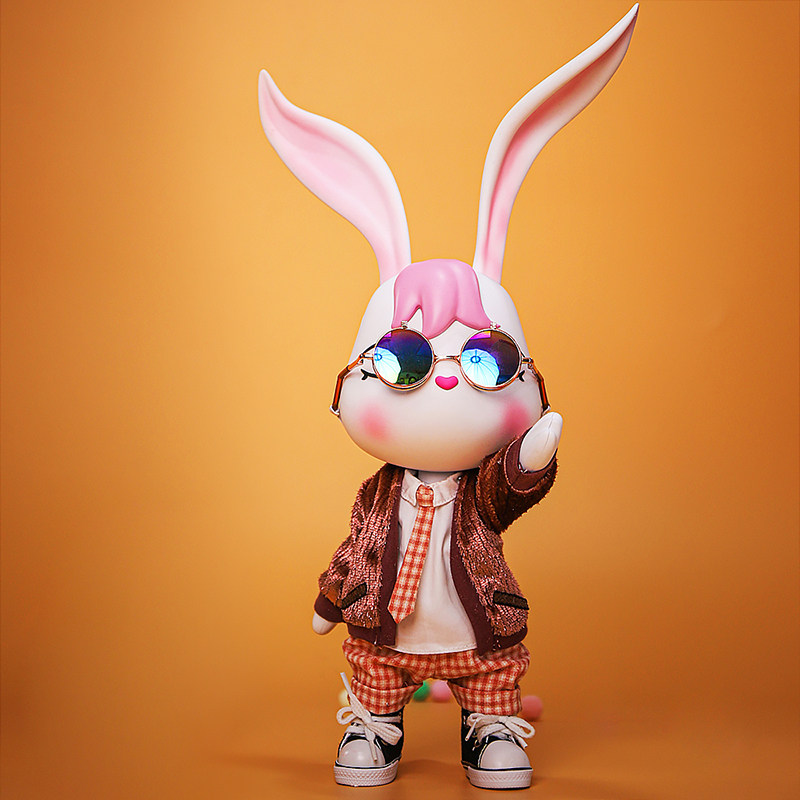 徳必胜动漫卡通兔子手办女生二次元公仔关节可动潮玩摆件创意礼物