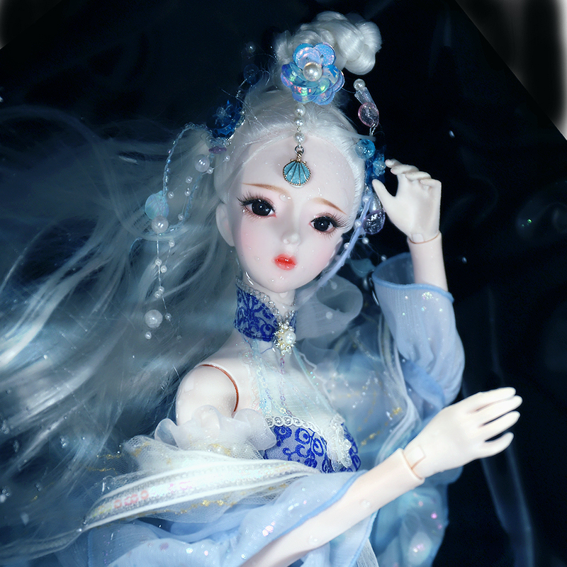 德必胜娃娃古装娃娃三国甄宓3分女娃60cm关节娃娃古风娃娃梦童话