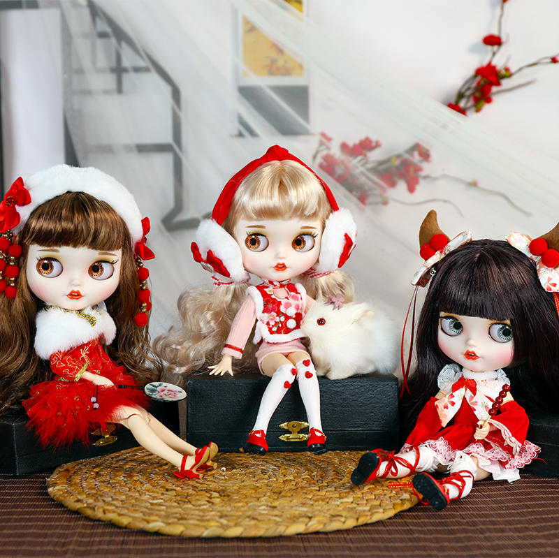 DBSBlythe小布娃娃改娃成品裸娃