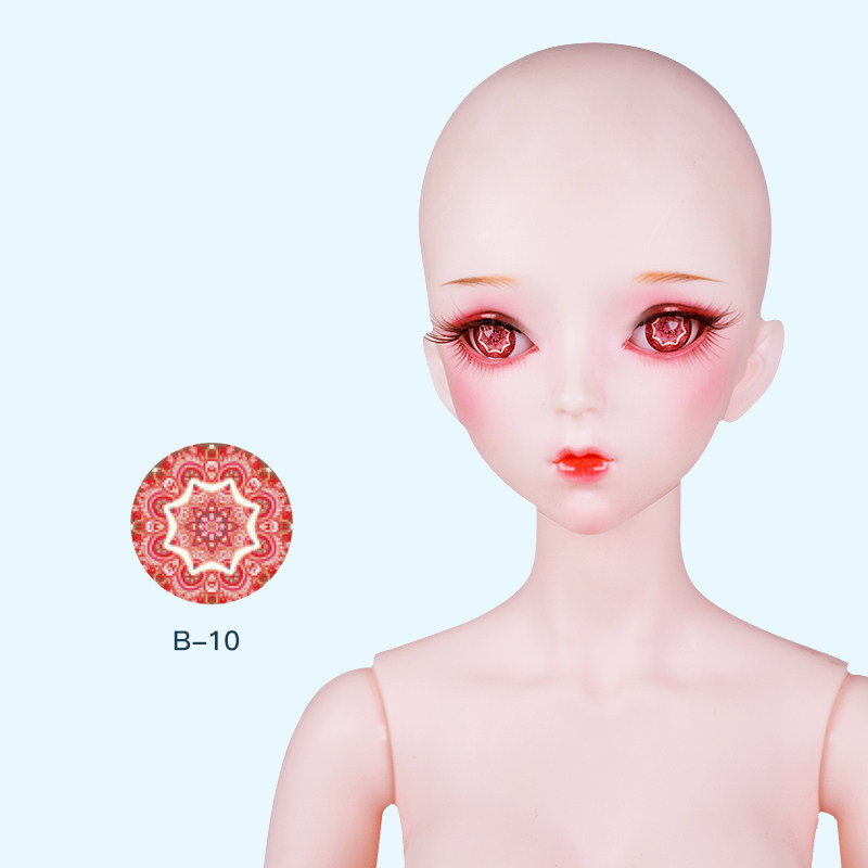 BJD眼珠 娃娃眼珠3分 4分bjd 亚克力眼卡通动漫眼漫画眼14mm眼珠