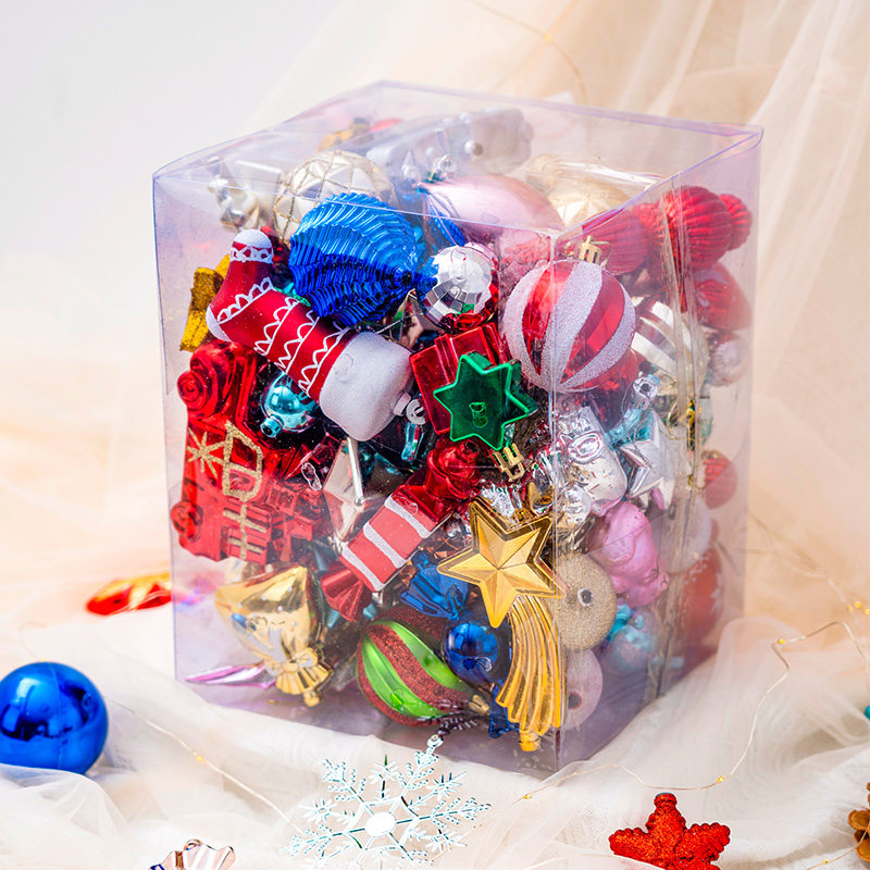 圣诞节装饰圣诞球套餐礼包树上彩球挂件挂饰装扮氛围场景布置吊球