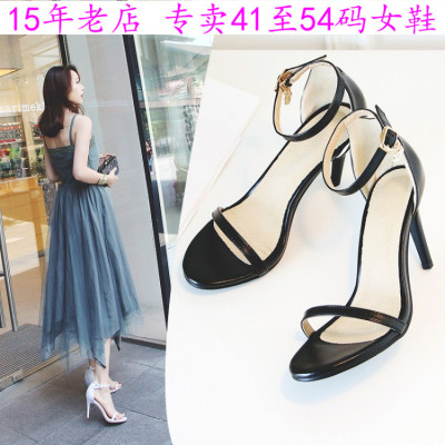 41一47特大码女鞋44超高跟凉鞋46