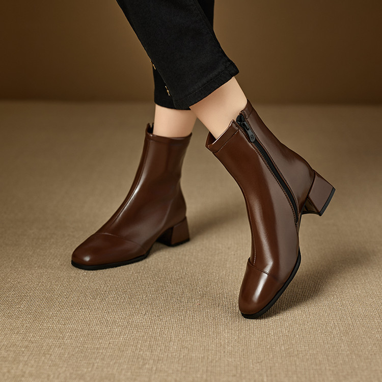 41到46特大码女鞋44中跟45短靴46