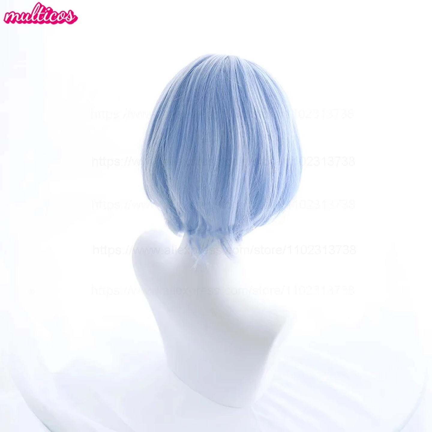 Ayanami Rei Cosplay Wig EVA Cosplay 30cm Short Blue Heat Re