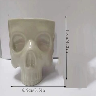 Pasta Tableware Gothic Retro Skull Halloween Porcelain Bowl