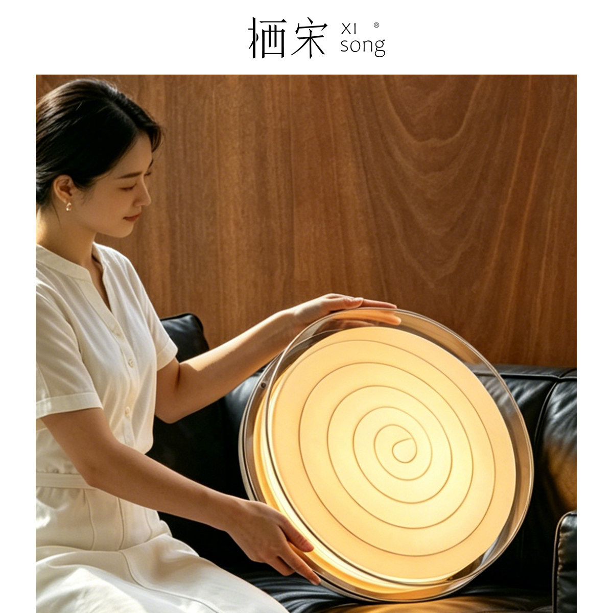 东京ANdAZ季裕棠卧室吸顶灯设计师圆形简约卧室书房高级感房间灯
